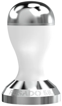 Темпер для кофе Pesado 53,5 мм, color whitesilver