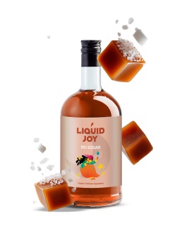 Солёная карамель сироп без сахара LIQUID JOY бутылка стекло 700 мл 1
