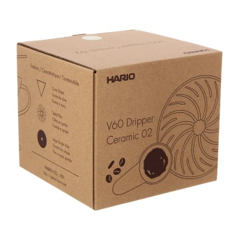 Воронка для кофе Hario VDC-02-SG Smokey Green размер 02 V60, керамическая, салатовая 4