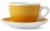Кофейные пары для капучино Ancap Verona Millecolori AP-39126, желтый, деколь чашка, ручка, блюдце