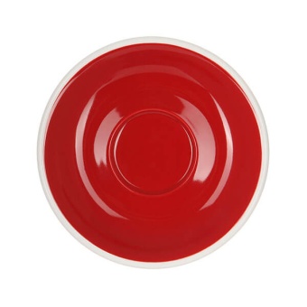 Кофейная пара LOVERAMICS Egg C088-45BRE / C088-46BRE Red (чашка и блюдце), красный 80 мл. (2)
