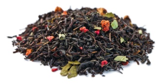 Чёрный чай ароматизированный Клубника-Малина Gutenberg упак 500 гр