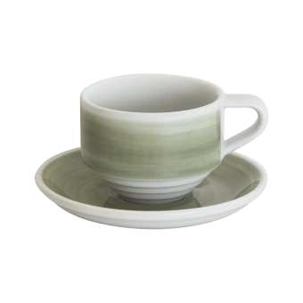 Кофейная пара Loveramics Deco, 165ml, цвет: gray handpaint C118-018BGH/C118-036BGH