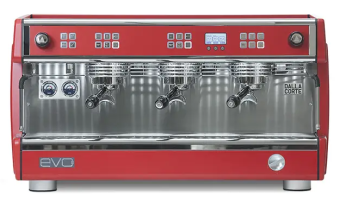 Кофемашина эспрессо рожковая Dalla Corte EVO2 Sparkling Red, 3 группы, красный, 1-MC-EVODUE-3-R-400 (2)