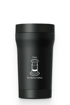 Дорожный кофейный стакан AeroPress Travel Coffee Tumbler, цвет: черный 15PMBK24-1