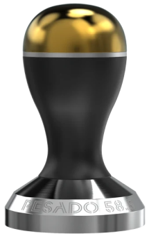 Темпер для кофе Pesado 58,5 мм, color blackgold