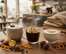 Идеи зимнего меню: пряный латте, фильтр с апельсином и кофе с трюфелем