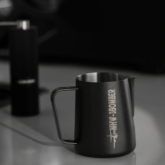 Питчер для молока MHW-3BOMBER Milk Frothing Pitcher 3.0 Matte Black, 450/600 мл – профессиональный питчер для латте-арта, SUS304
