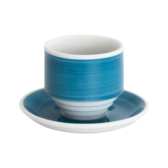 Кофейная пара Loveramics Deco, 200ml, handle-less цвет: blue handpaint C118-022BBP/C118-039BBP