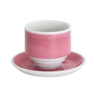 Кофейная пара Loveramics Deco, 200ml, handle-less цвет: pink handpaint C118-012BPP/C118-033BPP