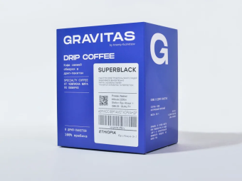 Ethiopia Kochere GRAVITAS кофе молотый ДРИП-ПАКЕТАХ, упак. 8 шт.