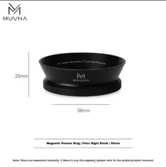 Дозировочное кольцо для портафильтра MUVNA 58 мм, чёрное