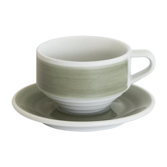 Кофейная пара Loveramics Deco, 220ml, цвет: gray handpaint C118-016BGH/C118-035BGH