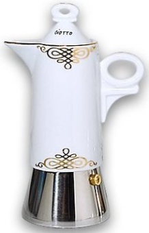 Кофеварка гейзерная Ancap Giotto AP-39448, деколь Ghirigori Oro, объем 240 мл
