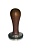 Темпер для кофе d58 JoeFrex Elegance knock heebk58, рукоятка из дерева, цвет дуб, плоский, сталь