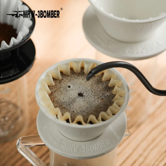 Воронка керамическая для приготовления кофе MHW-3BOMBER Meteor Coffee Dripper 155, FC588, цвет белый (3)