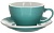 Кофейная пара Loveramics Egg бирюзовый 300 мл C088-13BTE / C088-14BTE Teal (чашка и блюдце)