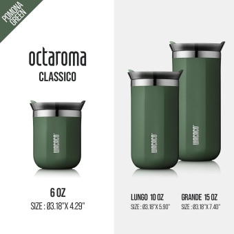 Изотермическая кружка для кофе WACACO Octaroma с вакуумной изоляцией, Pomona, 180 мл, WCCOCTG18 (2)