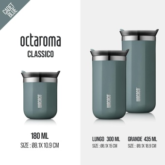 Изотермическая кружка для кофе WACACO Octaroma с вакуумной изоляцией, Cadet Blue, 180 мл, WCCOCTB18 (1)