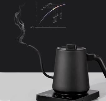 Чайник электрический для пуровера ZeroHero asch043 900мл с контролем температуры, цвет чёрный
