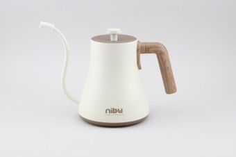 Чайник с носиком goosneck электрический NIBU 600 мл, белый pic 5