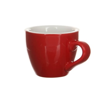 Кофейная пара LOVERAMICS Egg C088-45BRE / C088-46BRE Red (чашка и блюдце), красный 80 мл. (1)