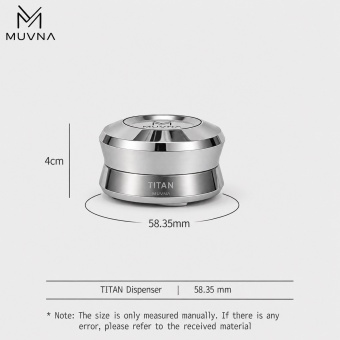 Гравитационный разравниватель для эспрессо MUVNA Titan 58,35 мм, стальной