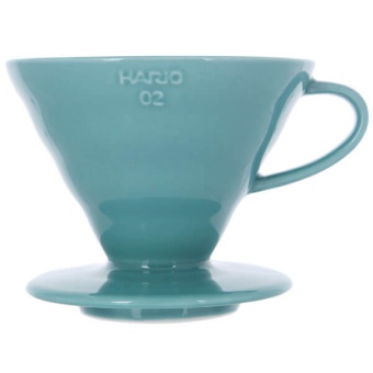 Воронка керамическая (пуровер) HARIO Coffee Dripper V60 3VDC-02-TQ-UEX для заваривания кофе, тиффани