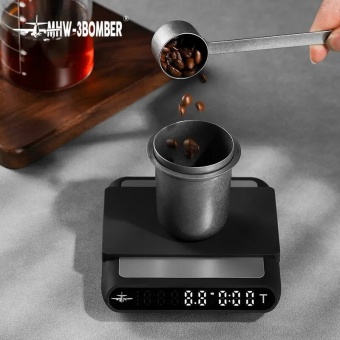 Весы электронные с таймером для заваривания кофе MHW-3BOMBER, Formula Smart, черные, ES5486B (2)