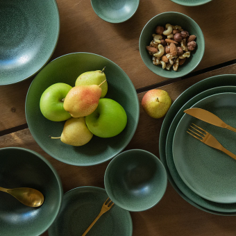 Тарелка Loveramics Studio 22 см D103-39BDG Soup Plate (Matte Dark Green), темно-зеленый 9