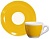 Кофейная пара для эспрессо Ancap Verona Millecolori AP-33011, желтый, деколь чашка, ручка, блюдце