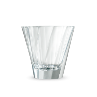 Стакан LOVERAMICS Urban Glass Twisted Cappuccino Glass Clear G093-19B, объем 180 мл. (2)