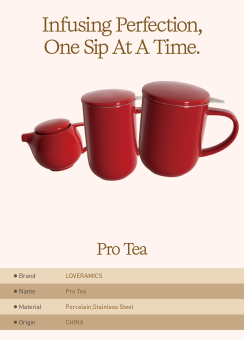 Кружка заварочная Loveramics Pro Tea C097-63ARE красный, 450 мл 7