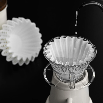 Бумажный фильтр 155 (1-2 servings) 50 шт MHW-3BOMBER Cake-shaped Coffee Paper Filter FP5457 (4)