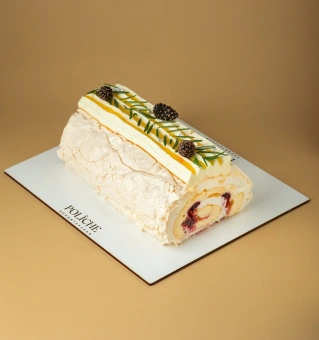 Пирожное Меренговый рулет Poliche, длина 36 см, вес 4000 гр