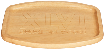 Поднос из дерева резной XLVI Carved wooden tray 33 x 3 x 23,5 cm