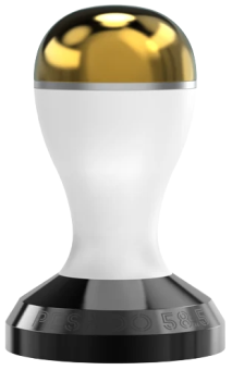 Темпер для кофе Pesado With Black Base 58,5 мм, color whitegold