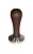 Темпер для кофе d57 JoeFrex Elegance henbf57, рукоятка дерево, цвет орех, основание плоское, сталь