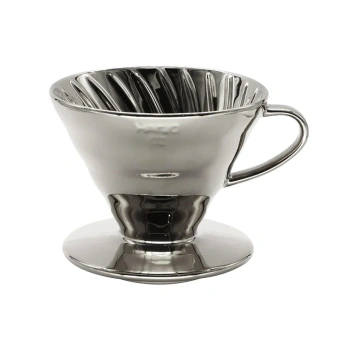 Воронка для кофе HARIO VDC-02-SL керамическая, цвет серебряный