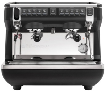 Кофемашина эспрессо рожковая Nuova Simonelli Appia Life Compact 2 gr V Black автомат, цвет чёрный (1)