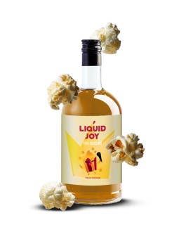 Попкорн сироп без сахара LIQUID JOY бутылка стекло 700 мл 1