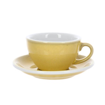 Кофейная пара Loveramics Egg C088-123BNS / C088-151BNS Butter Cup, сливочно-желтый 200 мл.