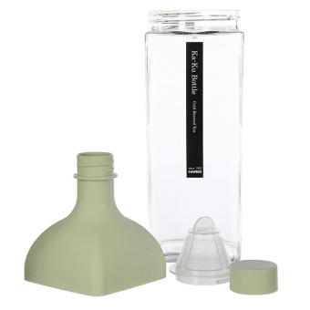 Стеклянный заварник HARIO Ka-ku Bottle, 1200 мл, зеленый, KAB-120-SG (1)