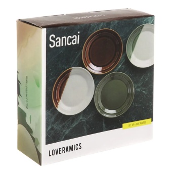 Набор тарелок 4 шт Loveramics Sancai D104-92A Side Plate 17 см (расцветка Ассорти) 12