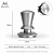 Темпер для кофе эспрессо MUVNA Infinitely Adjustable Knob 51 мм, антрацит, плоский