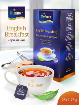 Чай в пакетиках чёрный Английский завтрак Messmer Profi Line упак 25шт х 1,75гр 2