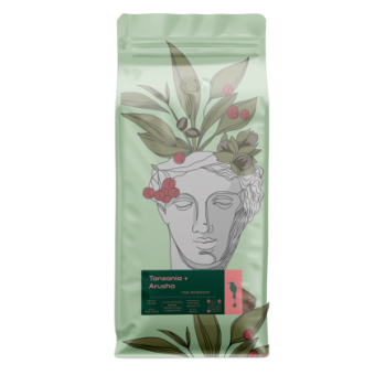 Tanzania Arusha AUGUST COFFEE (для эспрессо) кофе в зернах, упак. 1 кг.