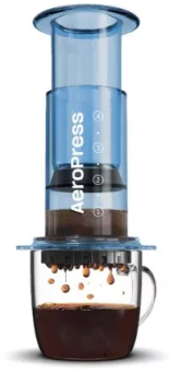 Кофеварка ручная Аэропресс (Aeropress) Clear Purple, цвет синий (1)