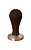 Темпер для кофе d58 JoeFrex Galaxy hgdbf58, с прорезиненной ручкой, цвет тёмно-коричневый, сталь