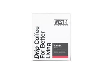 Кения Килимо WEST 4 ROASTERS кофе молотый в ДРИП-ПАКЕТАХ, упак. 7 шт.